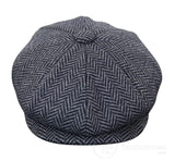 Kids Peaky Blinders Newsboy Tweed Herringbone 8 Panel Hat