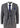 Marc Darcy Scott - Mens Grey with Blue Check 3 Piece Suit