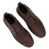 Mens's Chukka Desert Lace Up Brown Ankle Boots