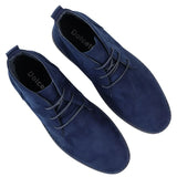 Mens's Chukka Desert Lace Up Navy Ankle Boots