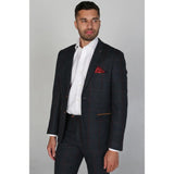 Madrid - Men's Blue Tweed Blazer
