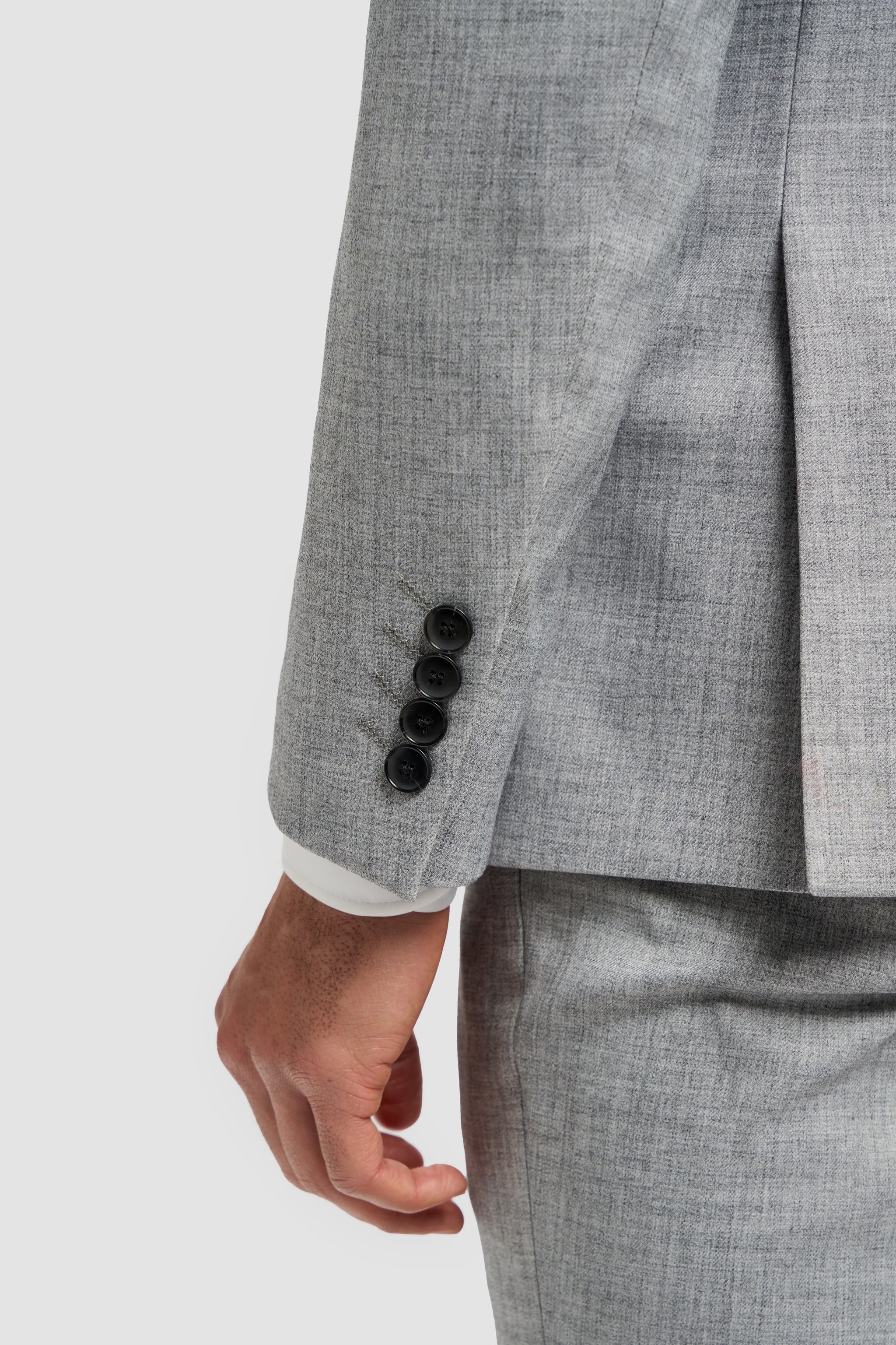 Malibu - Мъжки сив блейзър с приталена кройка