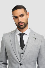 Malibu - Men's Grey 3 Piece Tailored Fit Suit