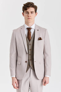 Костюм с текстуриран камък Mayfair и кафяв туид Harris Елек