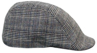 Marc Darcy Hampton Mens Tweed Vintage Retro Grandad Flat Caps Hats Peaky Blinders Check Classic