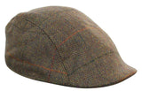 Marc Darcy Nelson Mens Tweed Vintage Retro Grandad Flat Caps Hats Peaky Blinders Check Classic