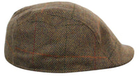 Marc Darcy Nelson Mens Tweed Vintage Retro Grandad Flat Caps Hats Peaky Blinders Check Classic