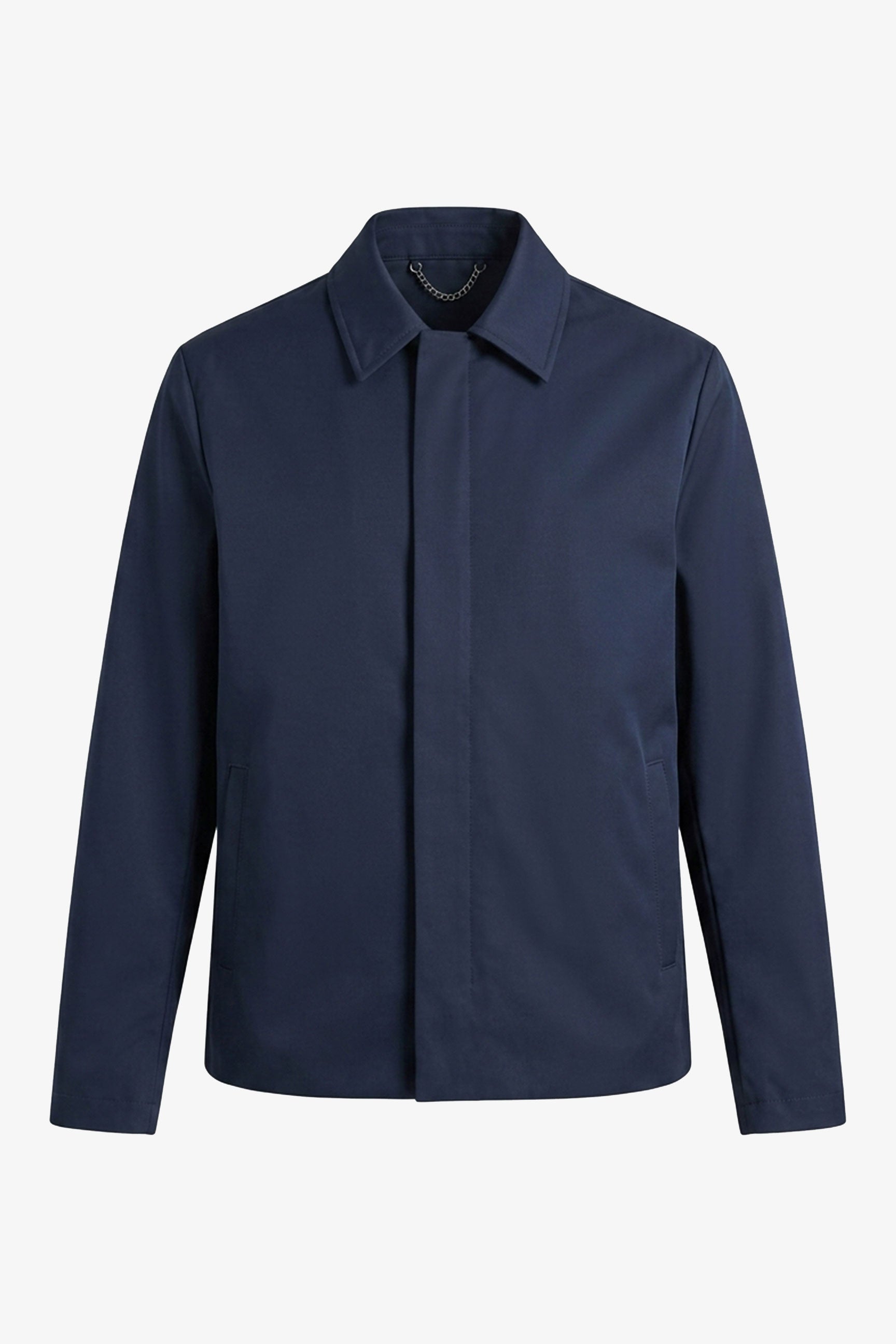Мъжко тъмносиньо водоустойчиво яке Harrington с яка