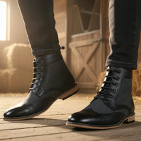 Мъжки боти тип „брог“ с крила