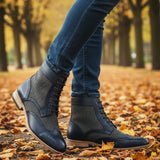 Мъжки боти тип „брог“ с крила