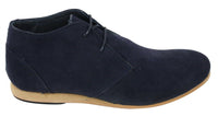 Mens Black Beige Brown Navy Desert Boots Shoes Suede High Top Ankle Chelsea