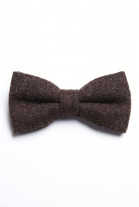 Мъжка черна туидова папионка от вълнена смес