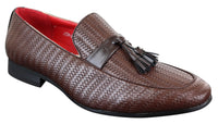 Mens Classic Tassel PU Leather Loafers