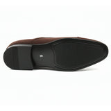 Мъжки оксфордски обувки с връзки от изкуствен велур