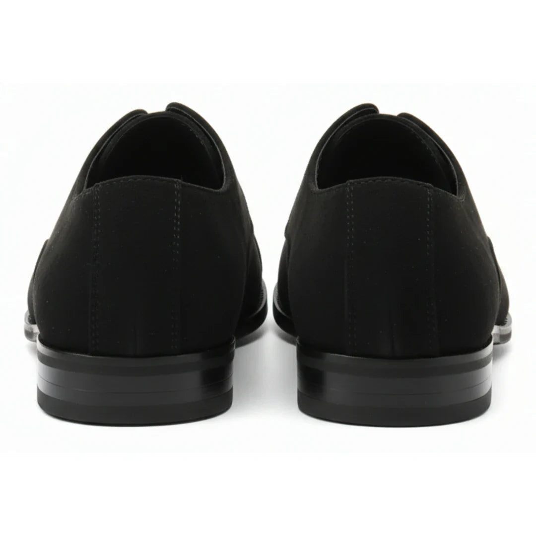 Мъжки оксфордски обувки с връзки от изкуствен велур