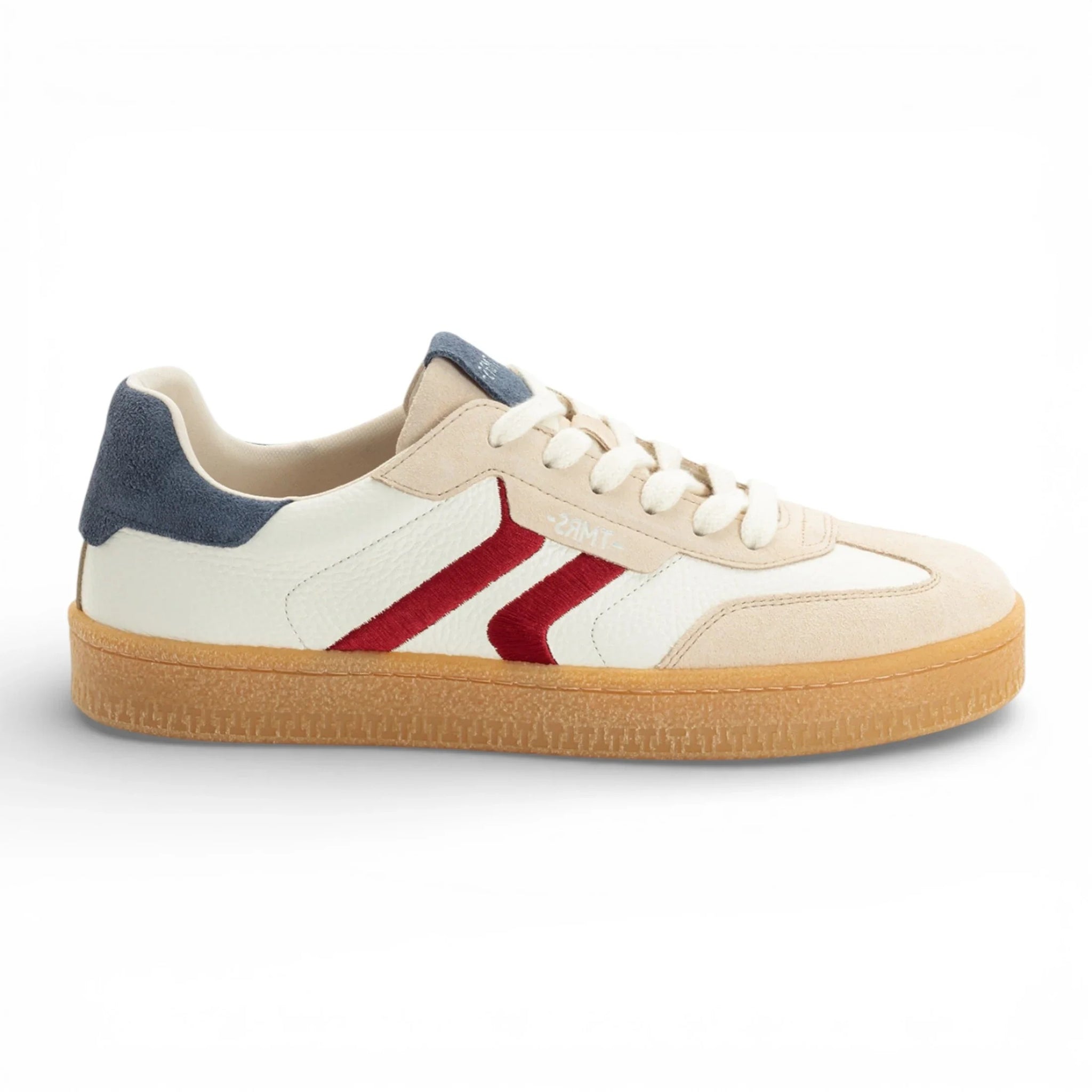 Мъжки кожени маратонки с червени райета Off White