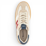 Мъжки кожени маратонки с червени райета Off White