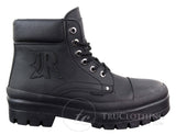 Mens PU Leather Ankle Boots