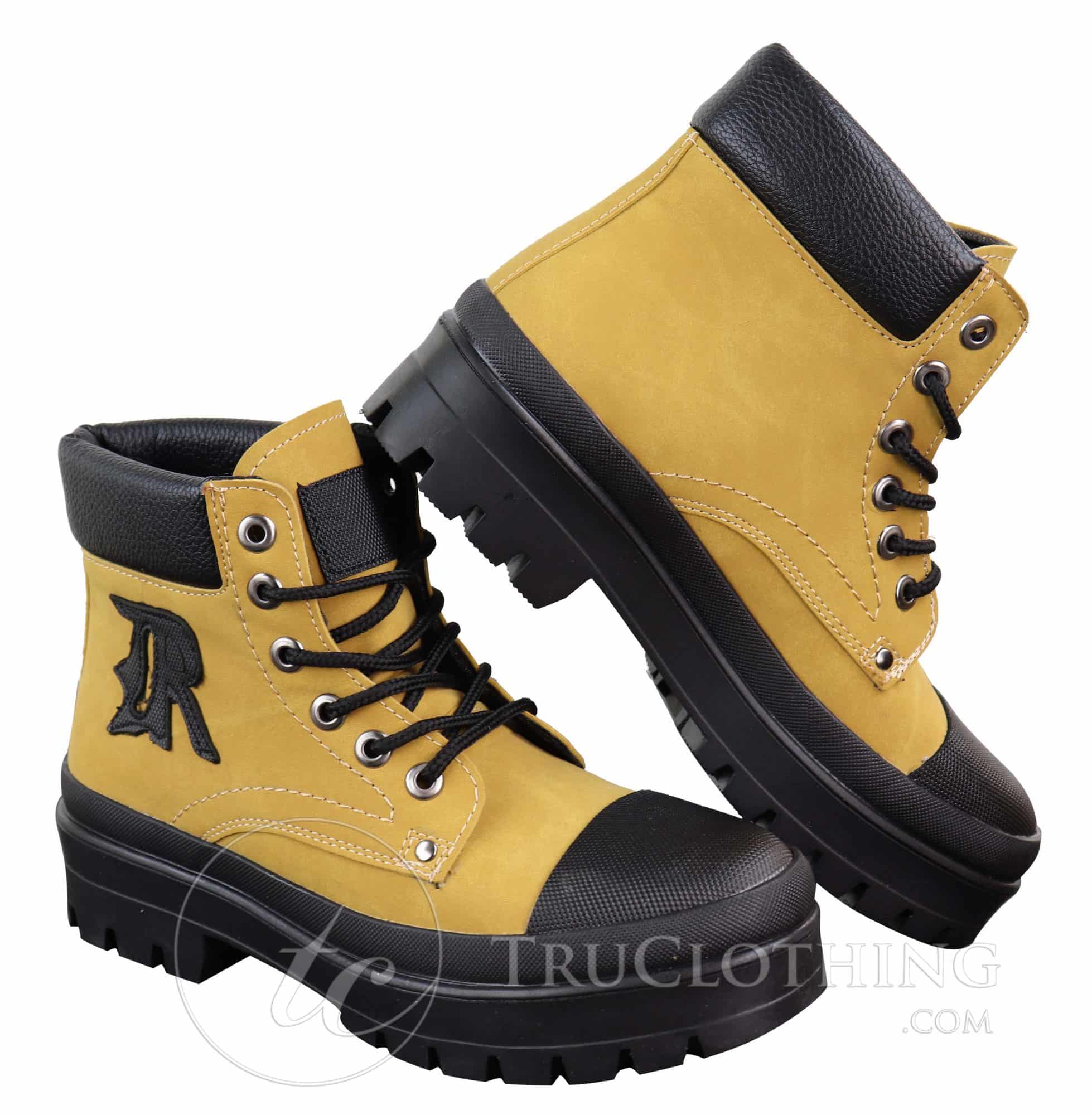 Mens PU Leather Ankle Boots