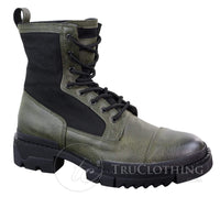 Mens PU Leather Ankle Boots