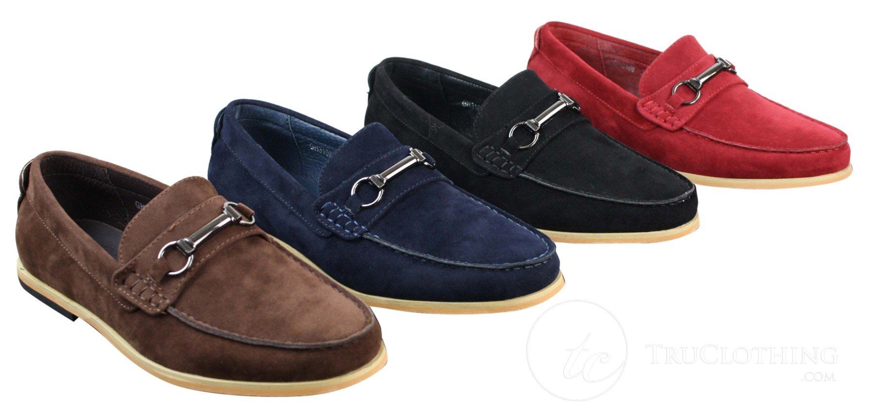 Mens Slip On Buckle Horsebit Driving Shoes Loafers Retro Smart Casual Suede