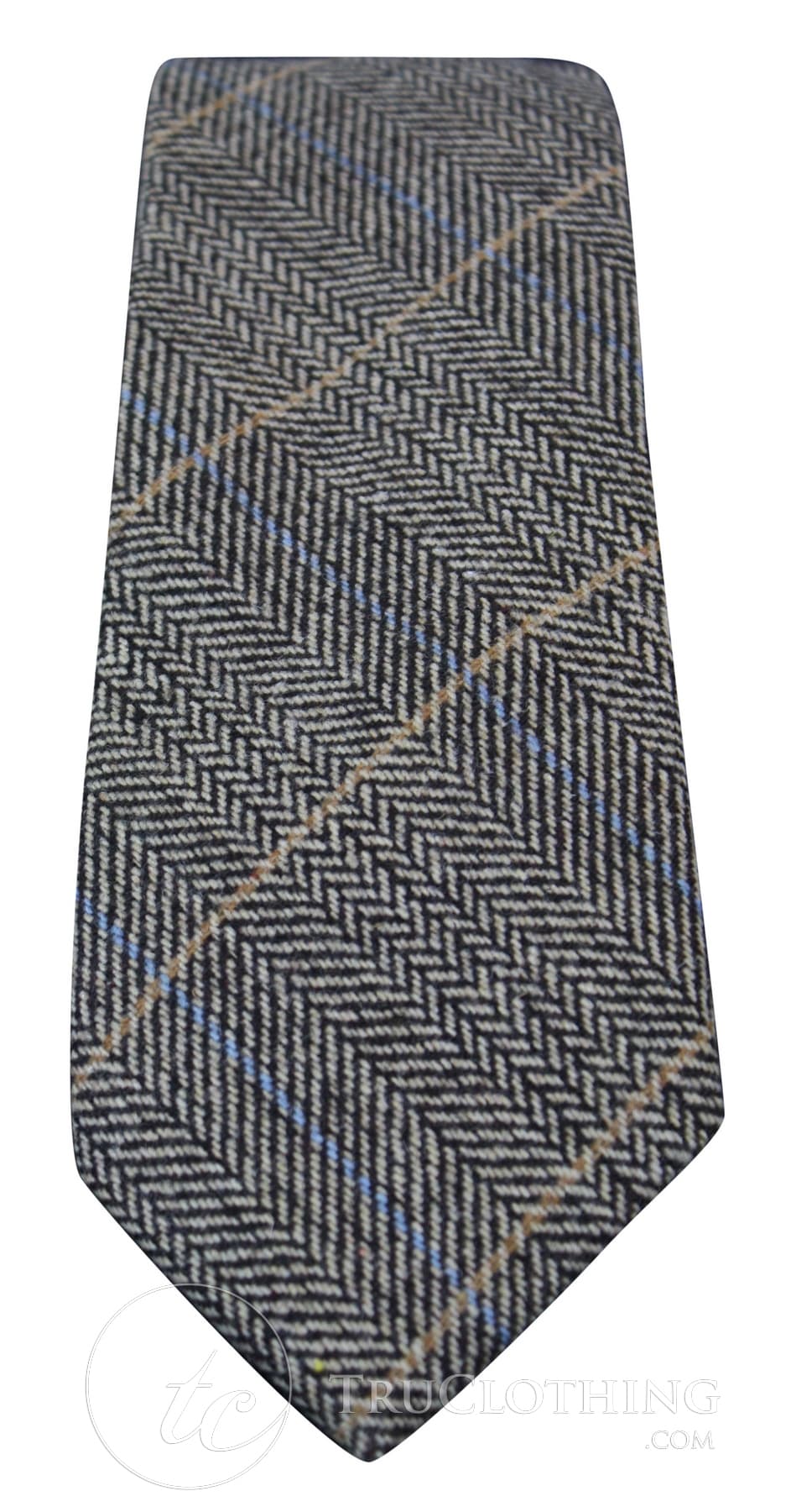 Marc Darcy Mens Tweed Herringbone Textured Marc Darcy Ties Classic Vintage Retro DX7