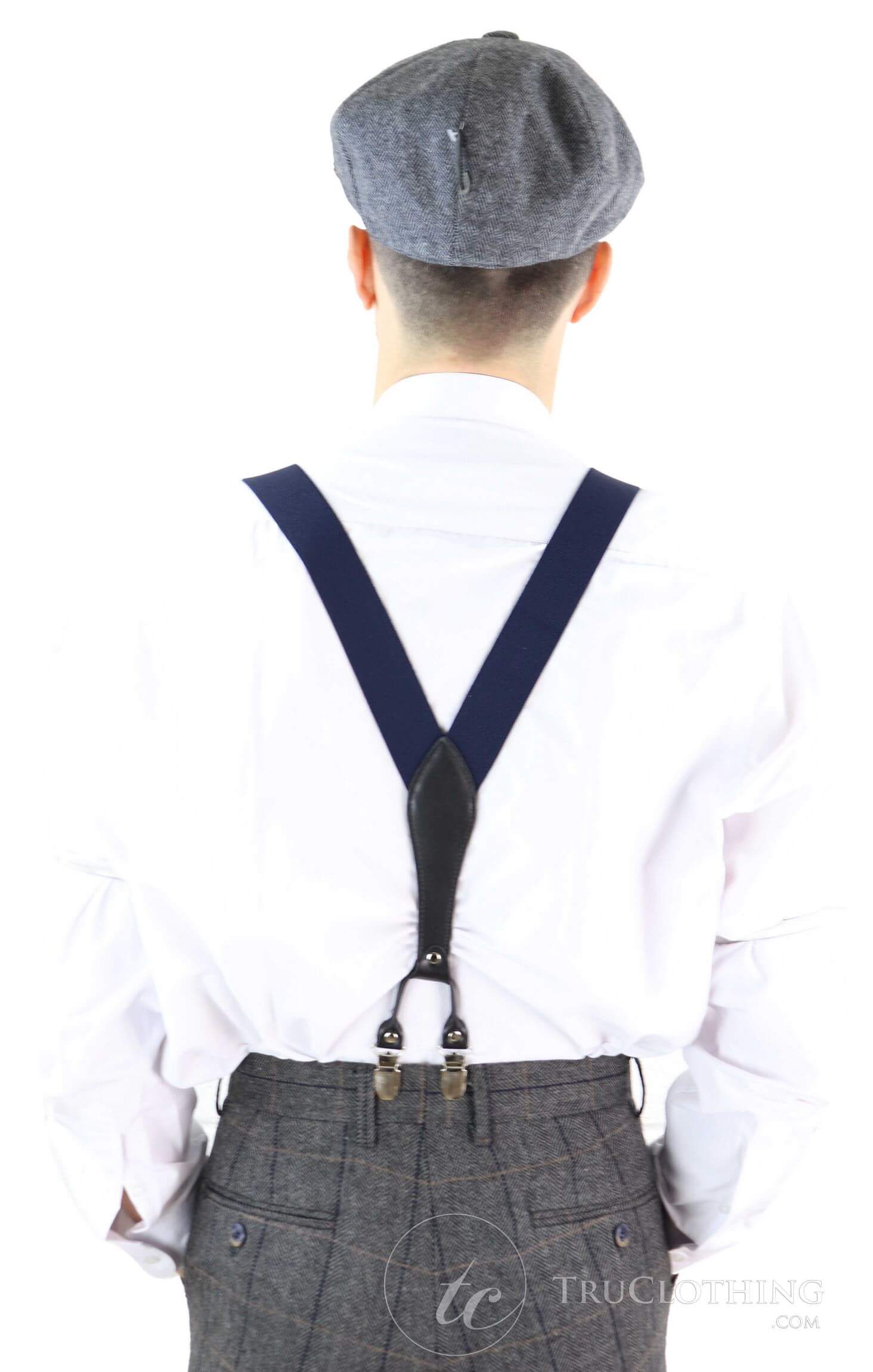 Mens Vintage Trouser Braces/Suspenders - Many Colours