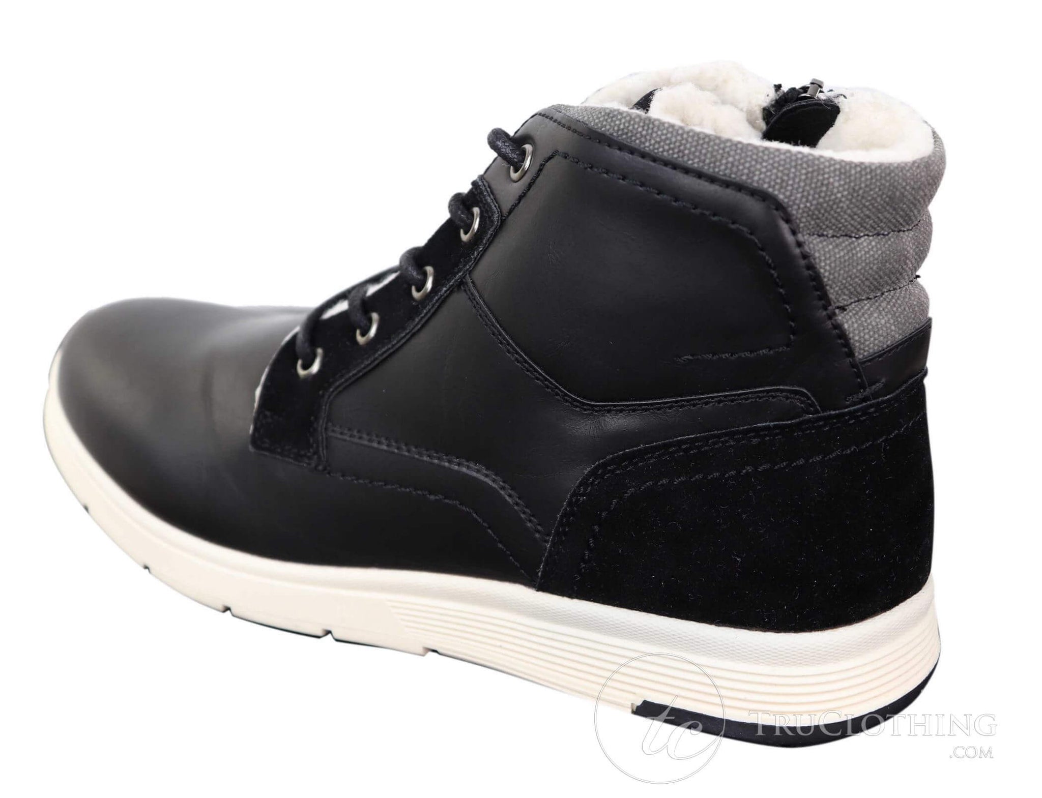 Mens Winter PU Leather Boots
