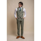 Miami - Men's Sage Green Summer Waistcoat