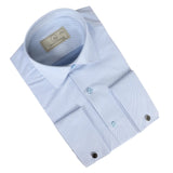 Men's Blue Double Cuff Oxford Shirt