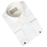 Men's Cream Double Cuff Oxford Shirt