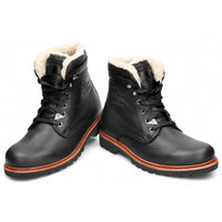 P03 Aviator - Men's Black Leather Ankle Boots