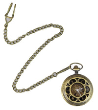Gold Color Vintage Mechanical Pocket Watch