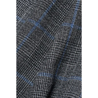 Power - Men's Grey Check Slim Fit Waistcoat