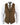 Mens Waistcoat Wool Tan Brown Check Tweed Classic Vintage Tailored Fit
