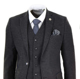 Mens Black Vintage 1920s Suit