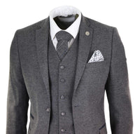 Mens Grey Wool Suit