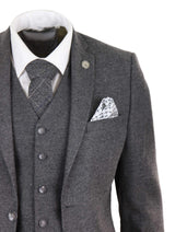 Mens Grey Wool Suit