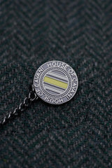 Thomas - Мъжки маслиненозелен класически туид блейзър с рилен мотив