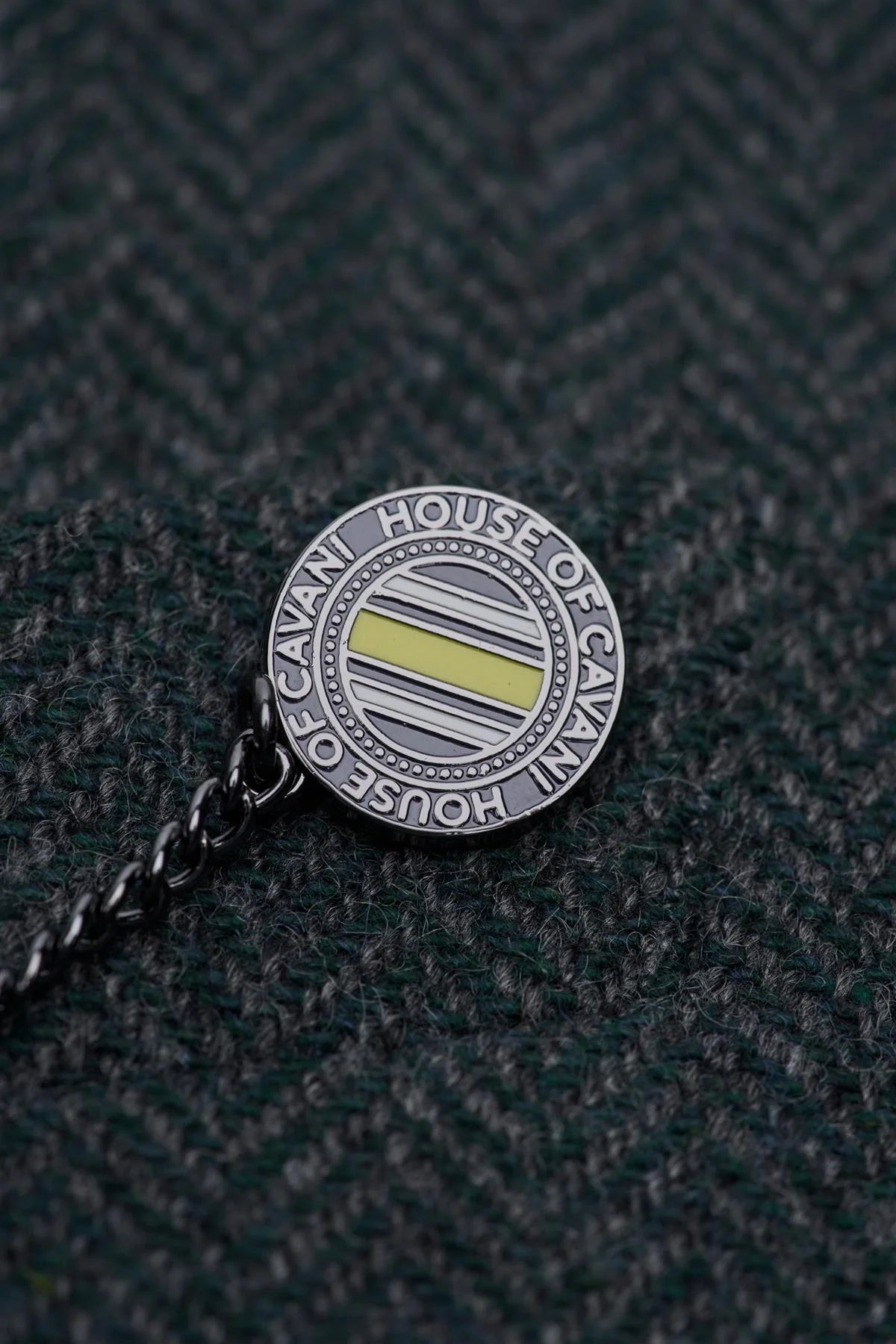 Thomas - Мъжки маслиненозелен класически туид блейзър с рилен мотив