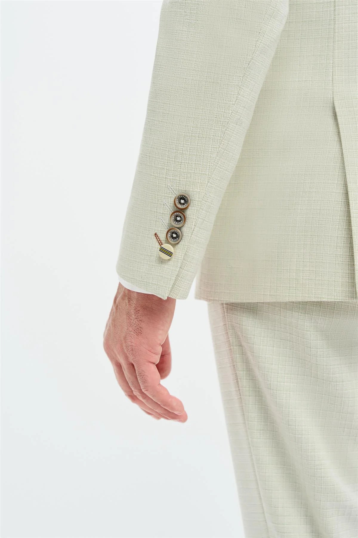 Tropez - Men's 3 Piece Sage Green Tailored Fit Suit