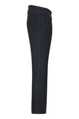 Women Grey Tweed Herringbone Trousers 1920's Peaky Tailored Fit Vintage Retro